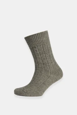 Alpaca Bed Sock - Grey