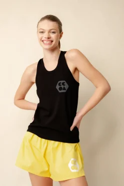 Breathable Racer Back Vest Plastic Free - Black