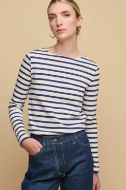 Breton - Ecru/Bright Blue