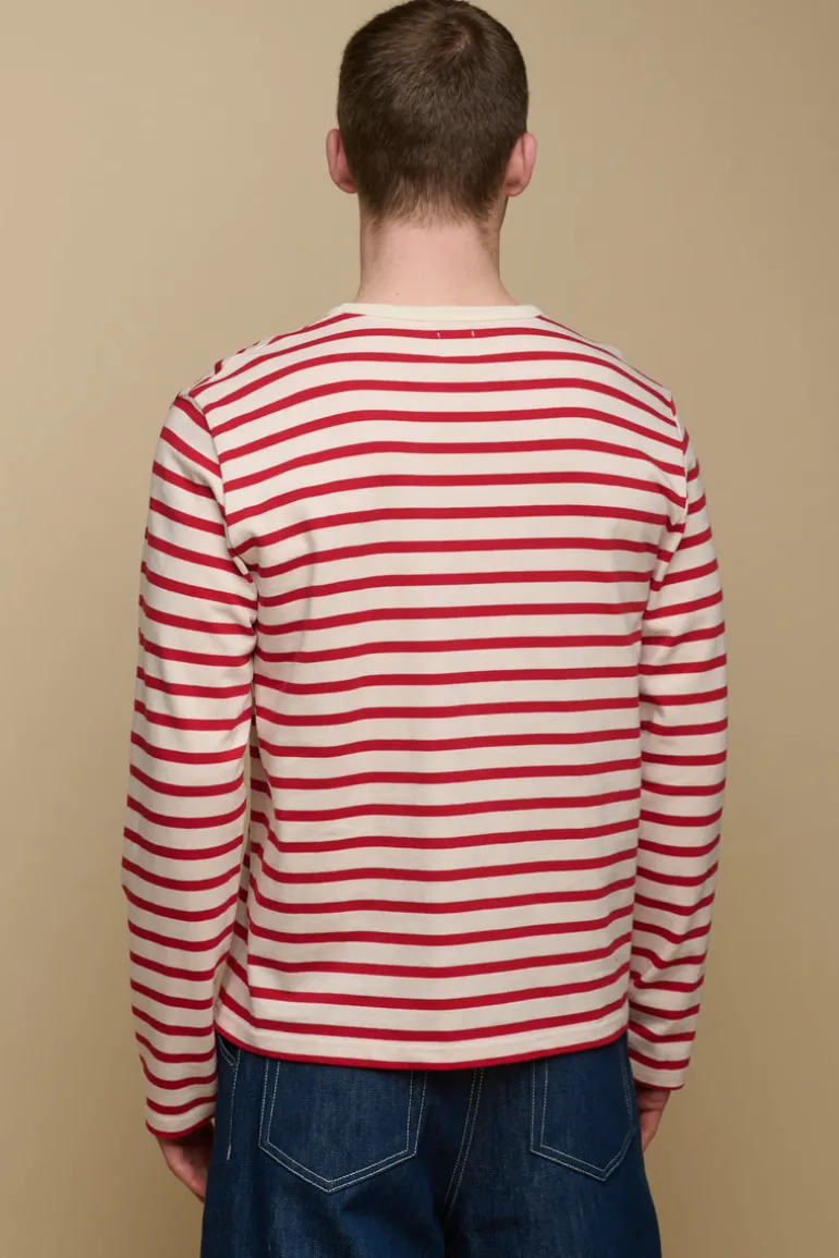 Breton - Ecru/Flame Red