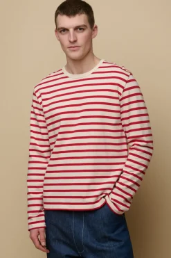 Breton - Ecru/Flame Red