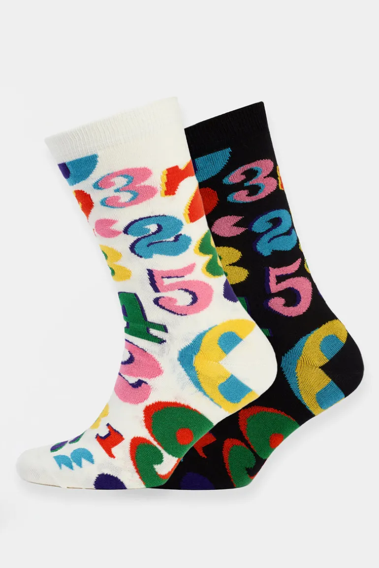 Graphic Cotton Sock 2 Pack - Numbers