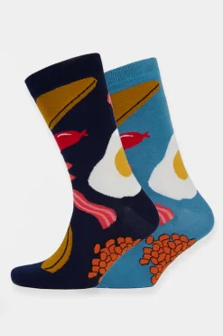 Graphic Cotton Sock 2 Pack - Full English