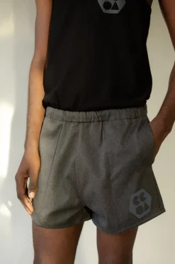 Heavyweight Sports Short Plastic Free - Charcoal Marl