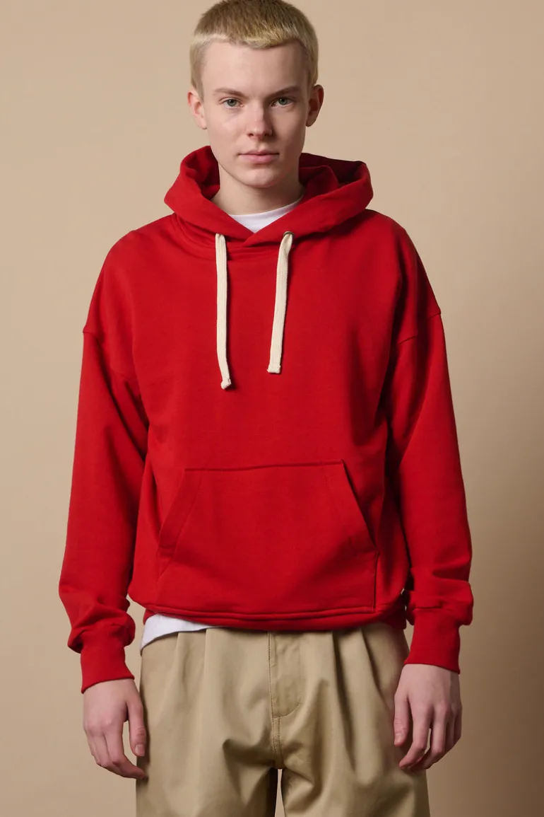 Hooded Sweatshirt - Crimson