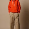 Hooded Sweatshirt - Flame Red