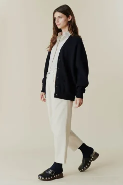 Lambswool Cardigan - Black