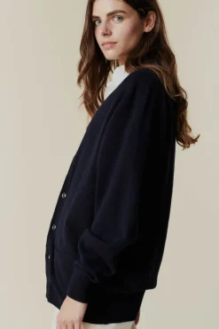 Lambswool Cardigan - Black