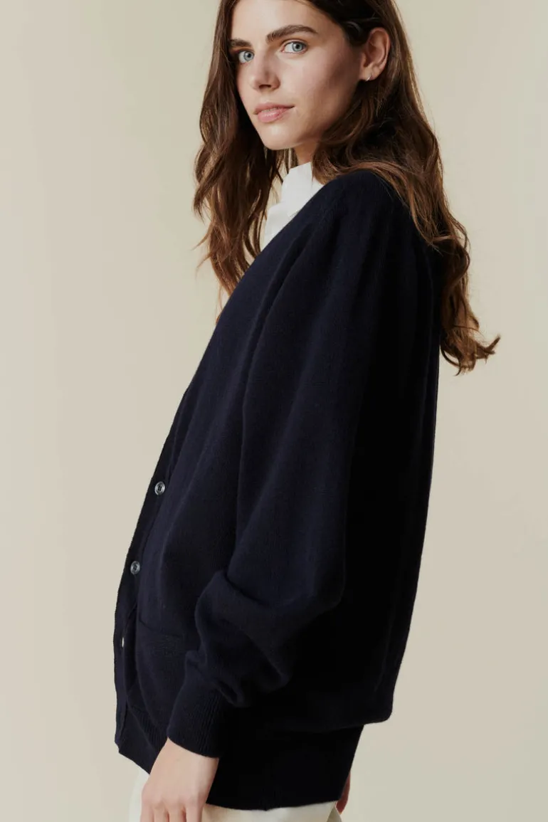 Lambswool Cardigan - Black