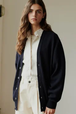 Lambswool Cardigan - Black