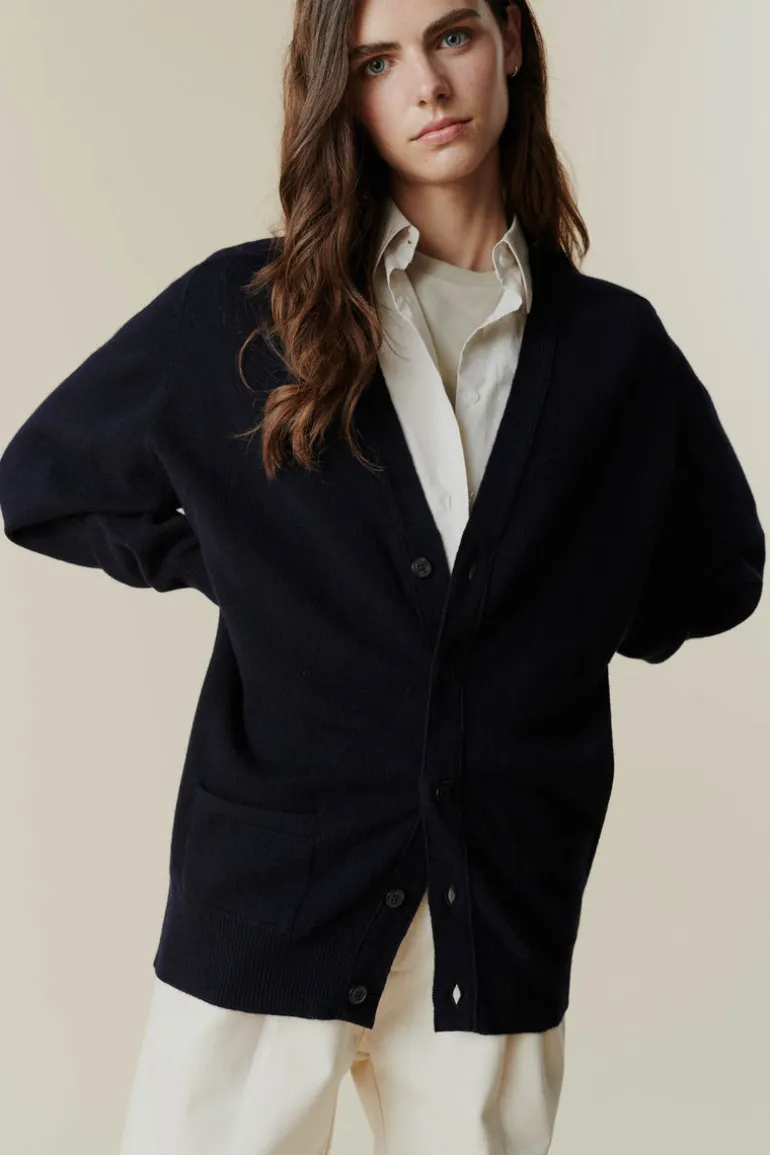 Lambswool Cardigan - Black