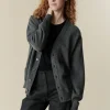 Lambswool Cardigan - Charcoal