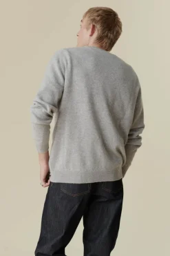 Lambswool Crew Neck - Light Grey