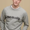 Logo Raglan Sweatshirt - Grey Marl