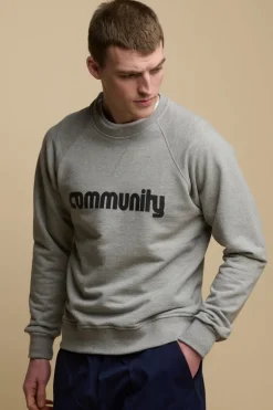 Logo Raglan Sweatshirt - Grey Marl