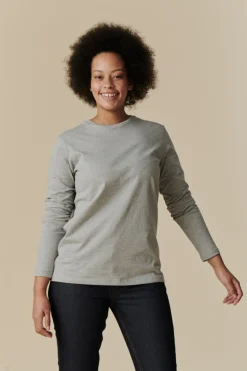Long Sleeve T Shirt - Grey Marl