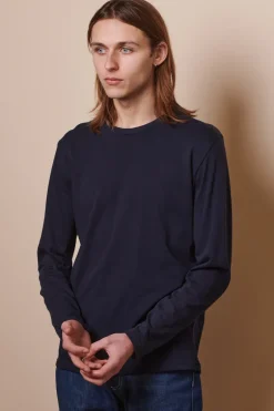 Long Sleeve T Shirt Plastic Free - Navy