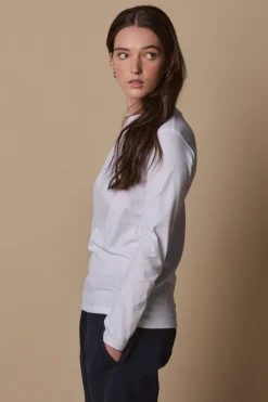 Long Sleeve T Shirt Plastic Free - White