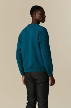 Men's Raglan Sweatshirt Plastic Free - Teal