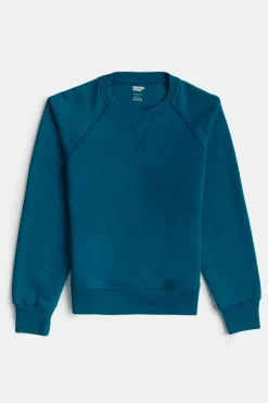 Men's Raglan Sweatshirt Plastic Free - Teal