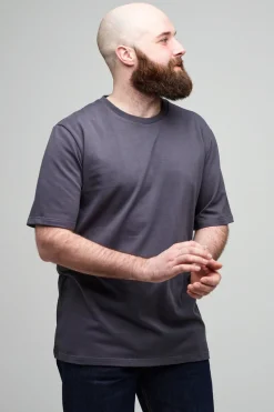 Men's Short Sleeve T Shirt Plastic Free - Slate Grey