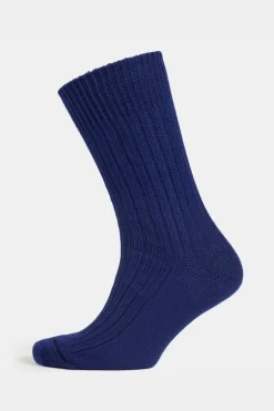 Premium Cotton Sock Rib - Blue