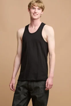 Racer Back Vest Plastic Free - Black