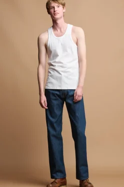 Racer Back Vest Plastic Free - White