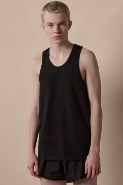 Racer Back Vest Plastic Free - Black