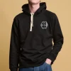 Raglan Hooded Sweatshirt Plastic Free - Black