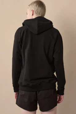 Raglan Hooded Sweatshirt Plastic Free - Black