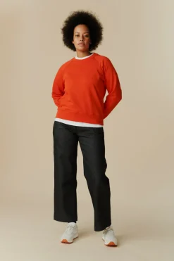 Raglan Sweatshirt - Flame Red