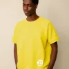 Short Sleeve Raglan Training Top Plastic Free - Canary Yellow