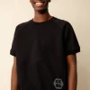 Short Sleeve Raglan Training Top Plastic Free - Black
