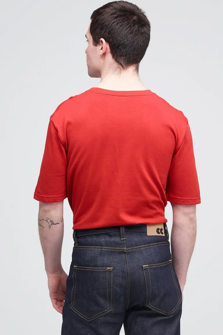 Short Sleeve T Shirt - Crimson