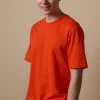 Short Sleeve T Shirt - Flame Red