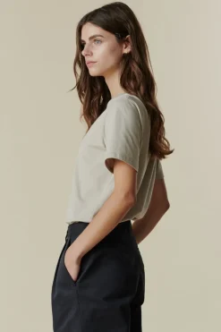 Short Sleeve T Shirt Plastic Free - Stone