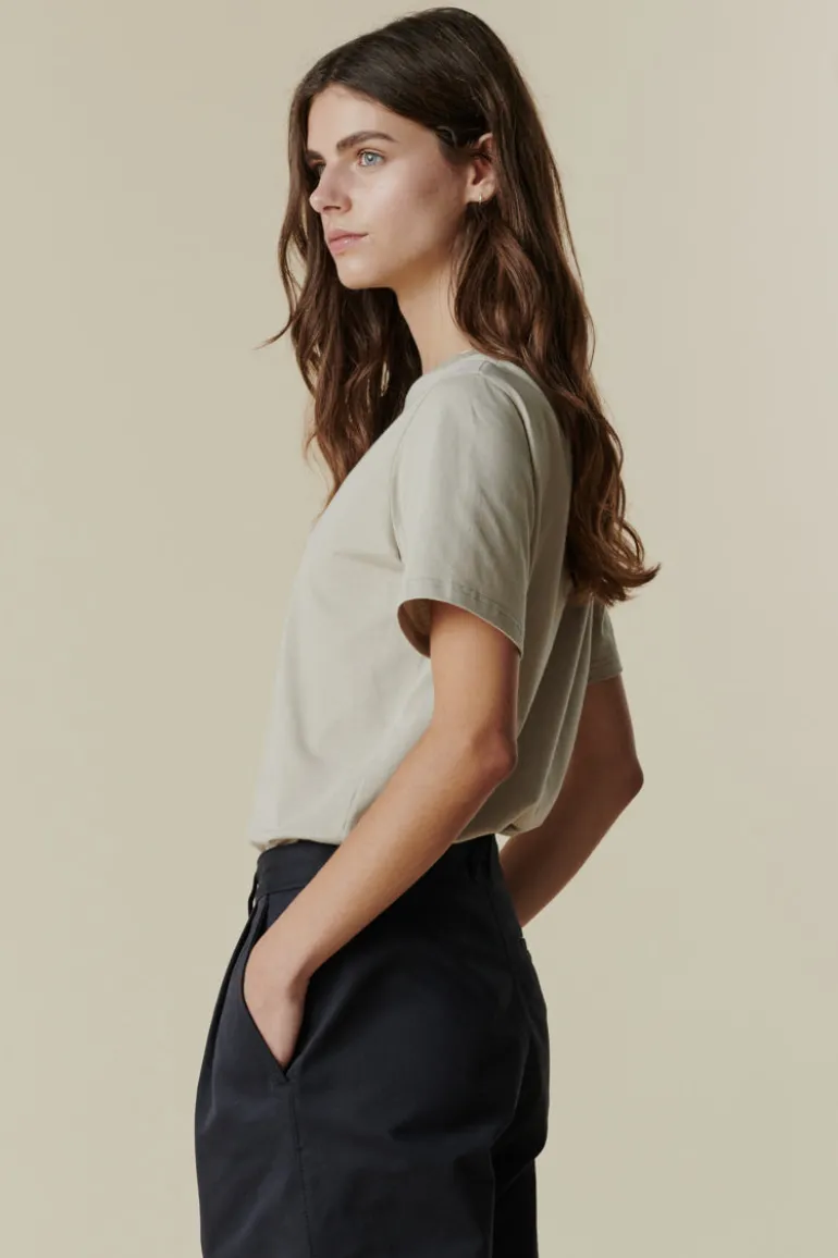 Short Sleeve T Shirt Plastic Free - Stone