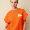 Sleeveless Sweatshirt Plastic Free - Flame Red