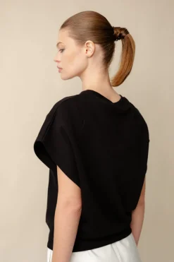 Sleeveless Sweatshirt Plastic Free - Black