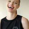 Sleeveless T Shirt Plastic Free - Black