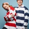 Striped Rugby Shirt - Red/White
